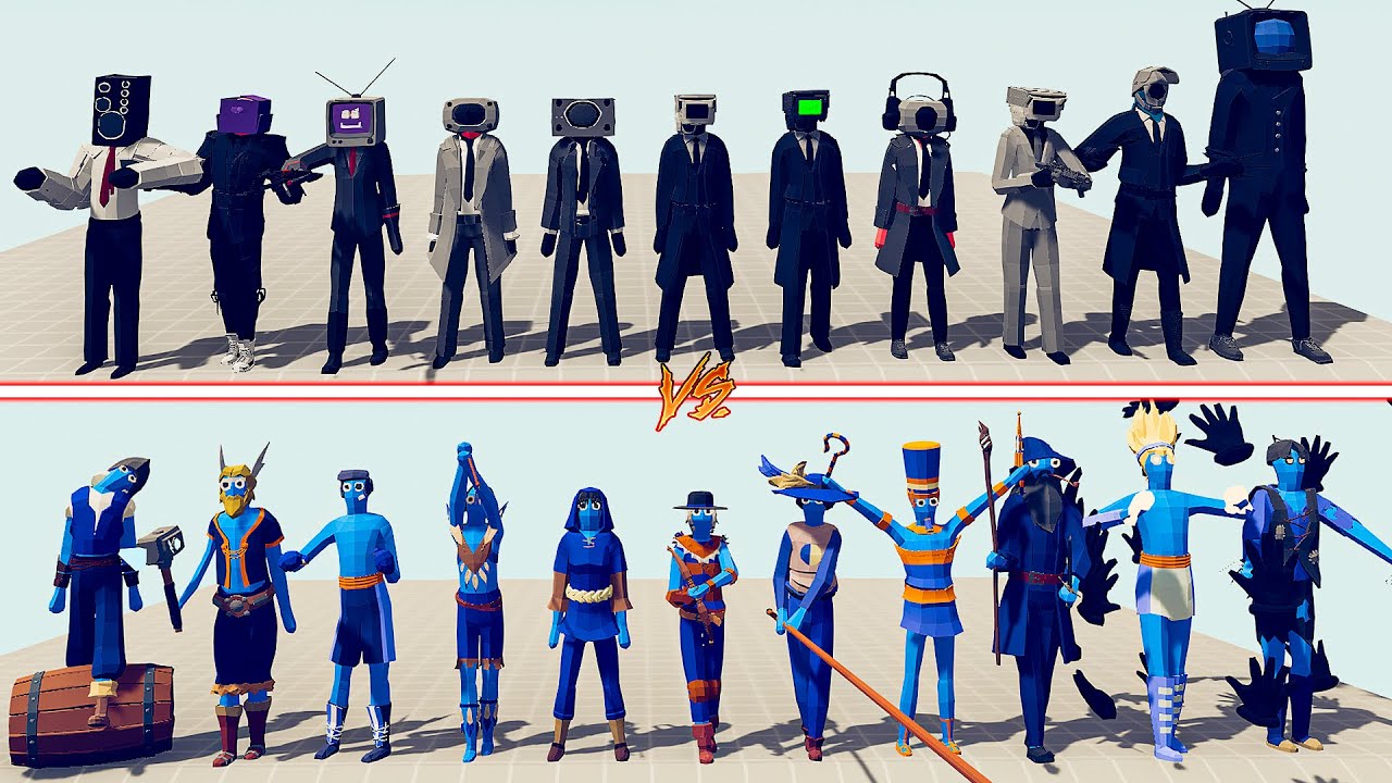 CAMERAMAN TEAM vs LEGACY TEAM - Totally Accurate Battle Simulator TABS