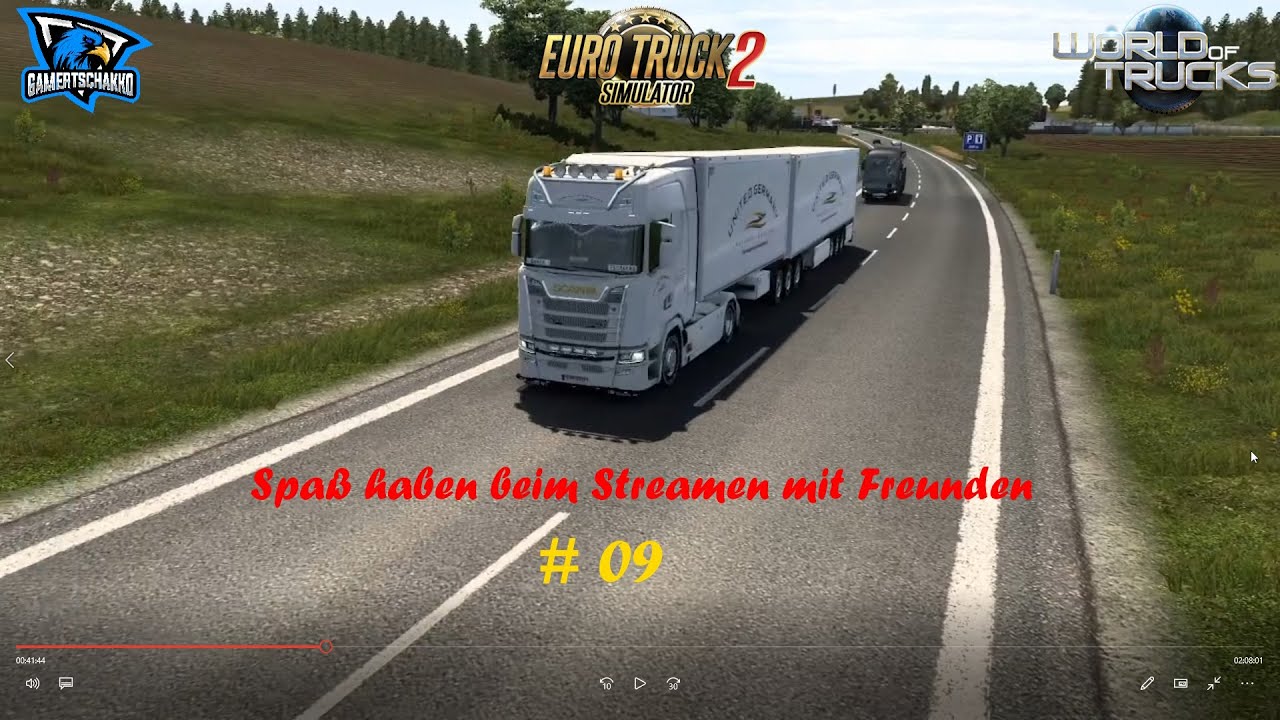 ETS 2 Live Stream auf der Standard Karte # 09 Spaß haben beim Streamen mit Freunden