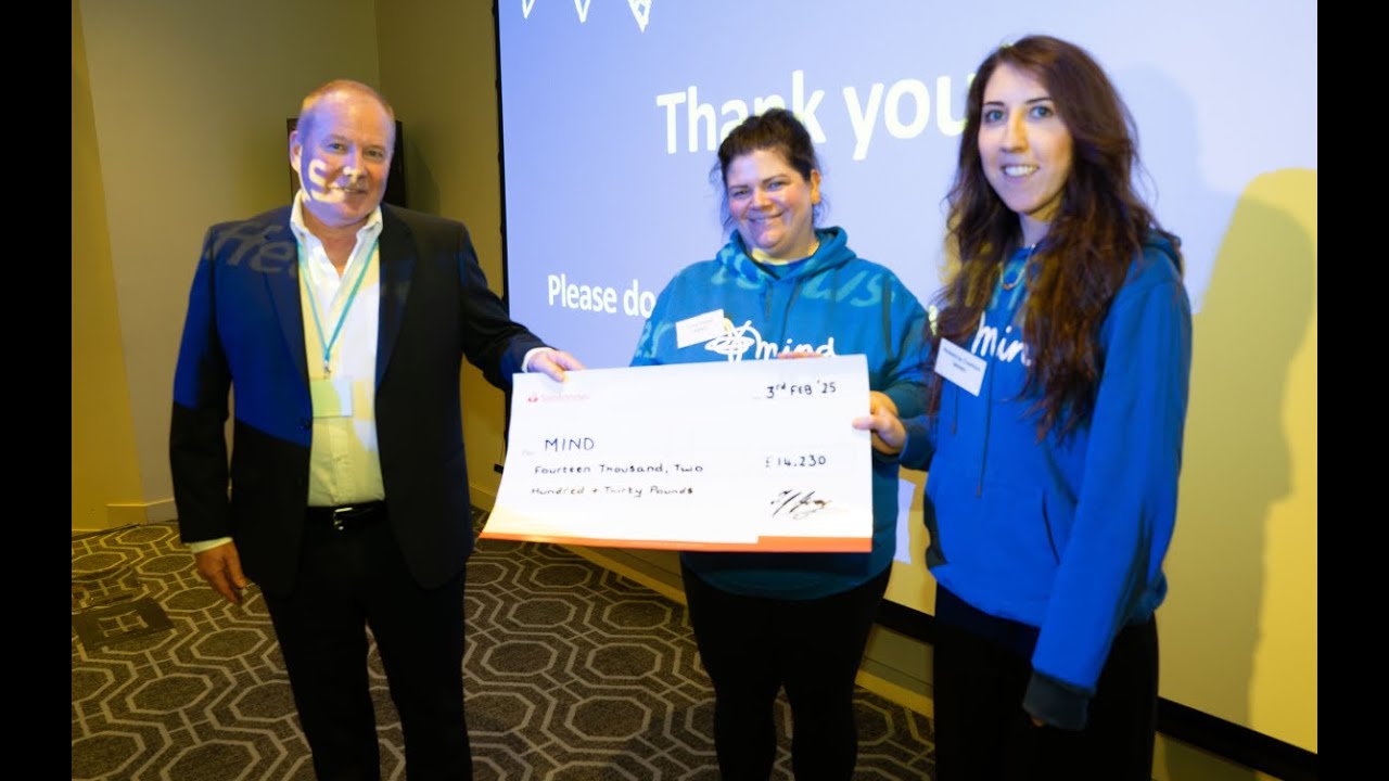 SPA 110 Conference - Mind Charity and Cheque Presentation