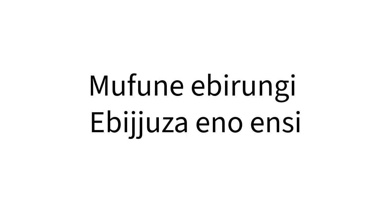 Joel Sebunjo   Kabaka Yekka Lyrics