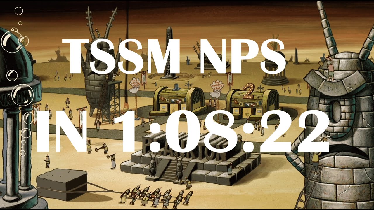 The SpongeBob SquarePants Movie No Pause Storage speedrun in 1:08:22