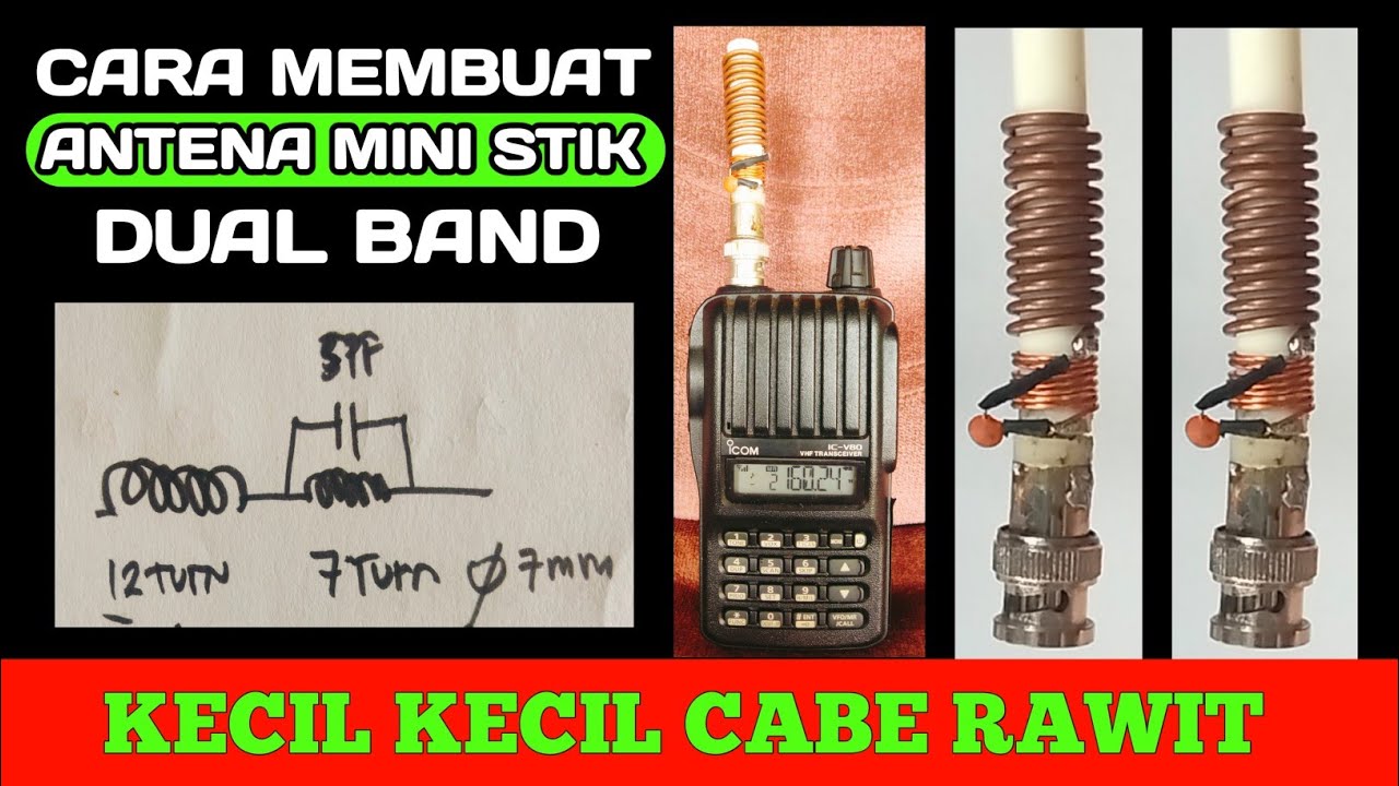 How To Make a Mini Dual Band Stick Antenna