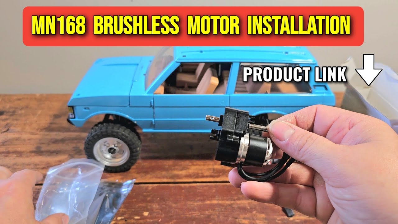 MN168 BRUSHLESS MOTOR KIT AND METAL DRIVE SHAFT INSTALLATION // Product link