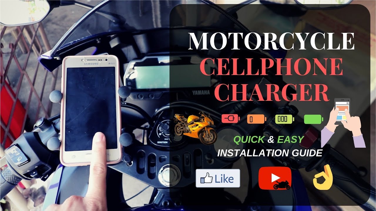 Motorcycle CELLPHONE Holder with CHARGER detailed INSTALLATION Guide I Yamaha R15v3 Vlog