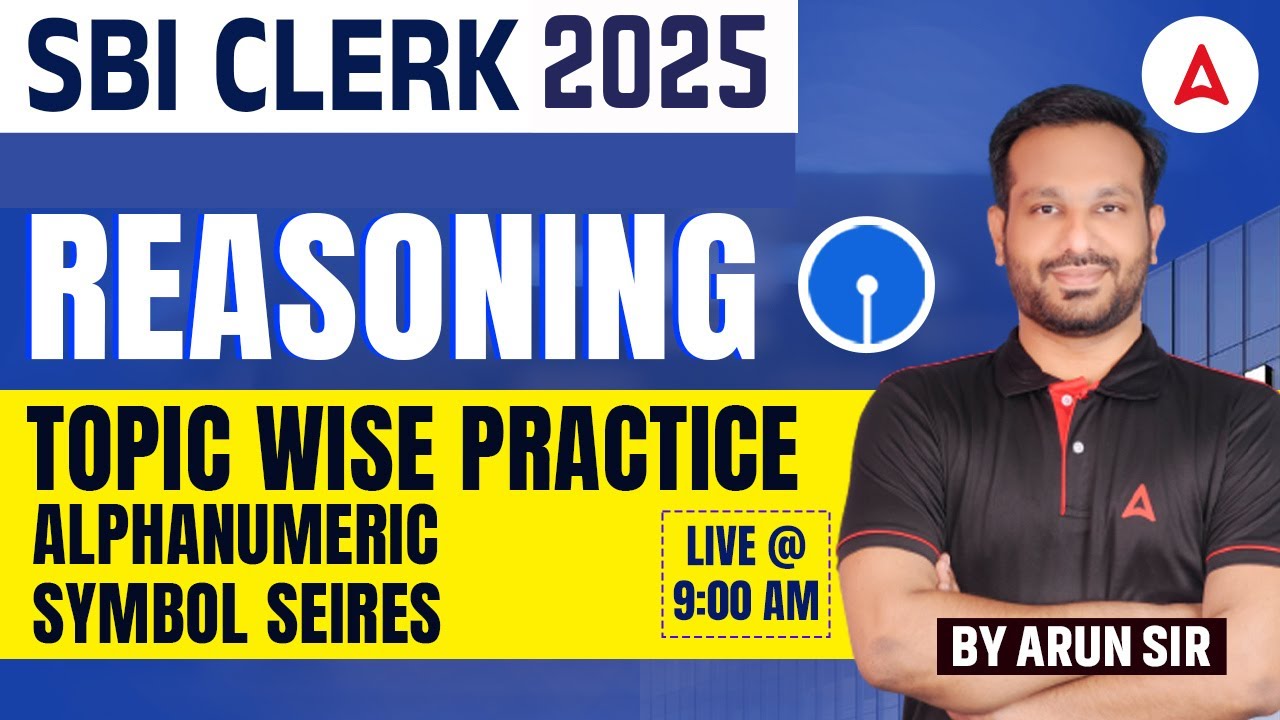 SBI Clerk Reasoning Classes in Tamil | Alphanumeric Symbol Series Questions | by Arun Sir