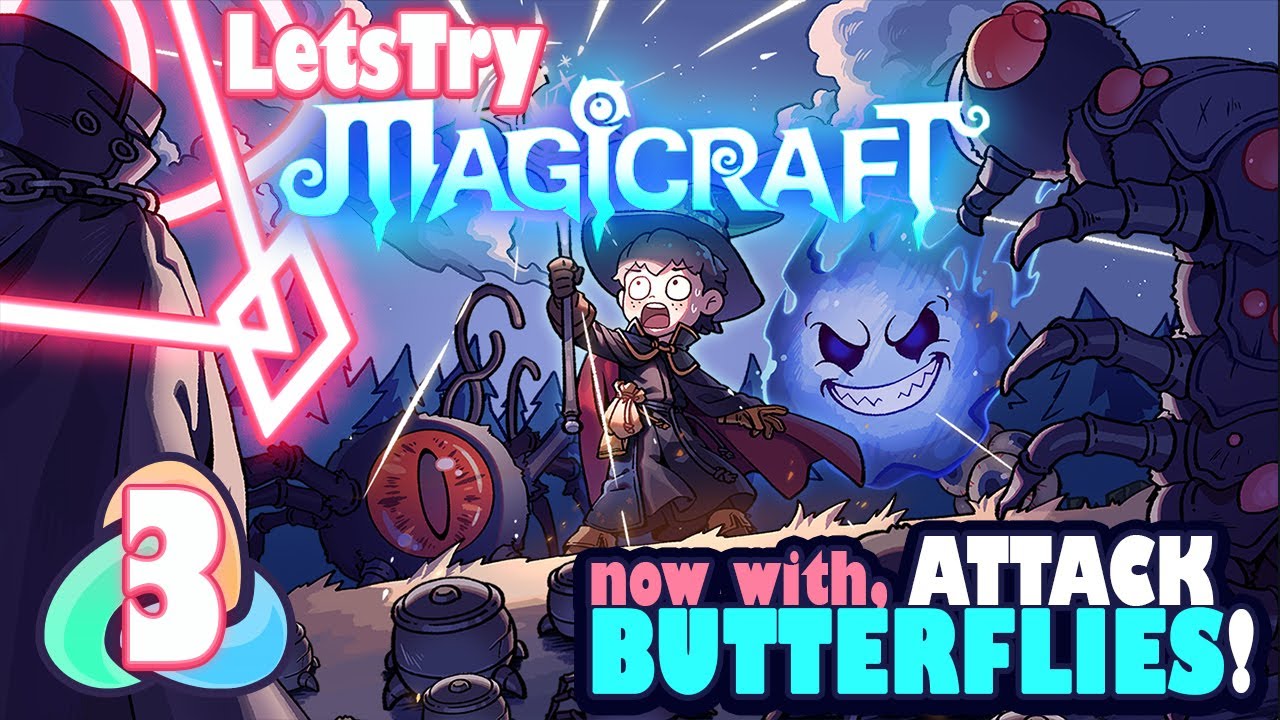 Hard Mode! Butterfly Swarm Chaos vs Poisonous Spider Boss - Magicraft Let's Play Ep 3