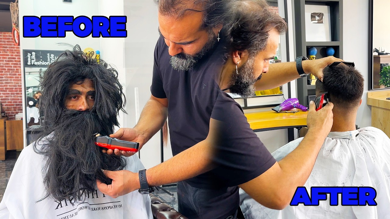 THE HAIRDRESSER STRUCK GOLD! 💰 ASMR Homeless Awareness 🥰 INCREDIBLE Transformation ❤