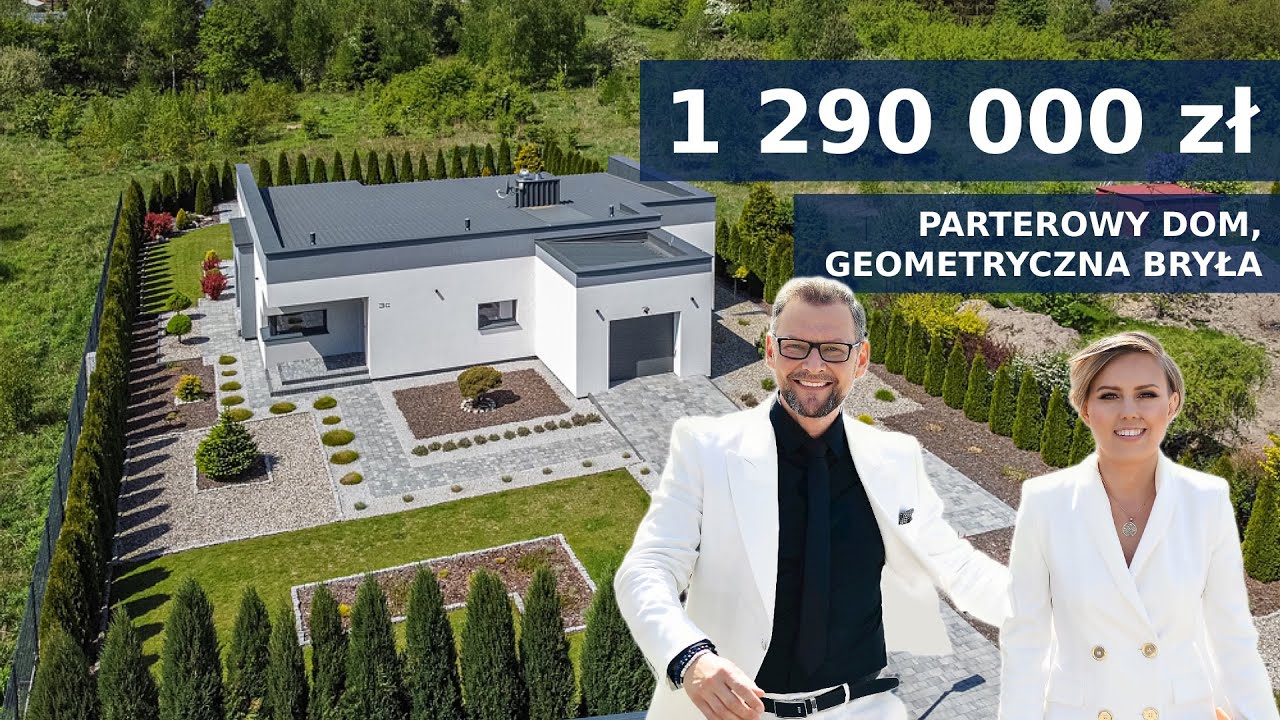 Parterowy, nowoczesny dom z płaskim dachem od Mr. House
