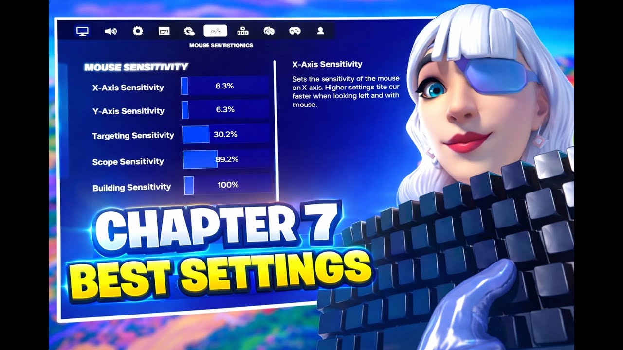 THE **NEW** BEST SETTINGS FOR FORTNITE CHAPTER 7!