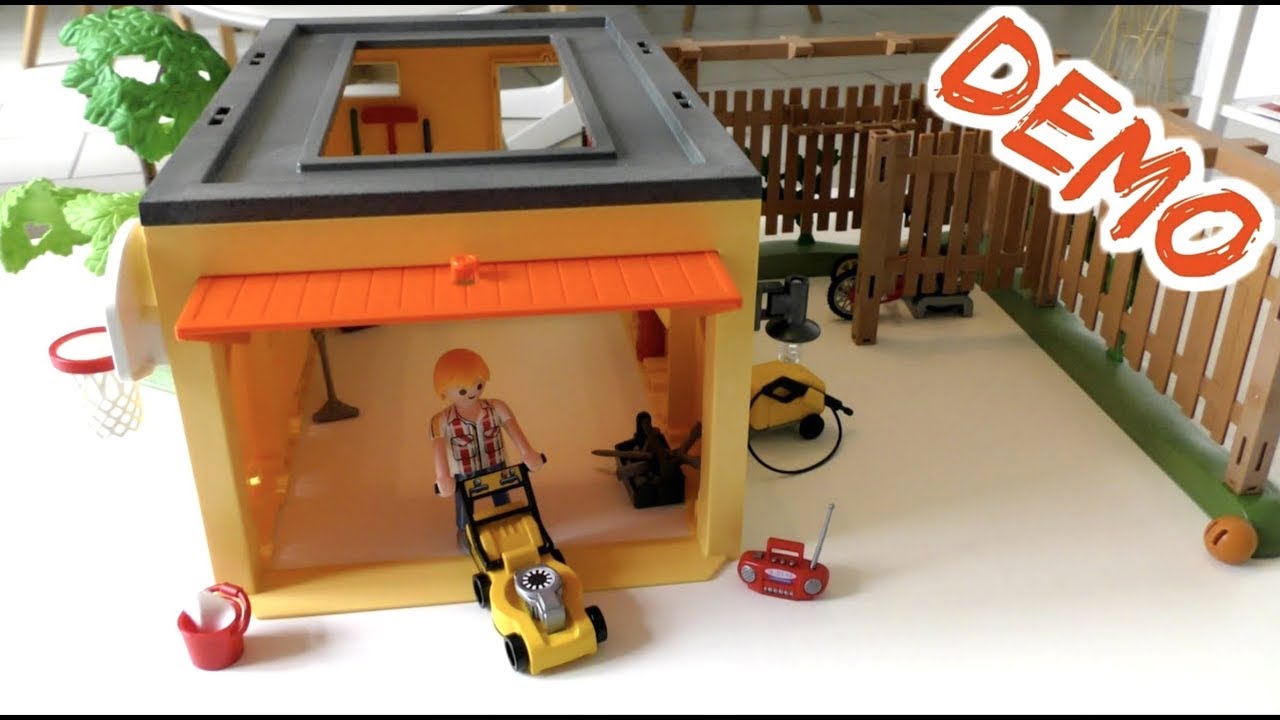 Playmobil 9368 Garage mit Fahrradstellplatz - Aufbau und erste Demo vom Exklusiv Set