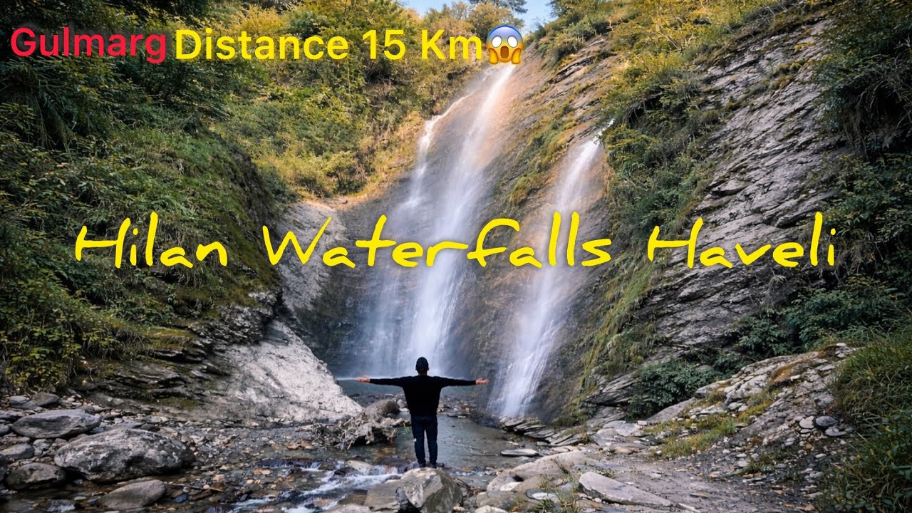 Hilan Waterfalls Khurshidabad Haveli Azad kashmir  - Just 15 km away from Gulmarg😱 - vlogs by Tayyab