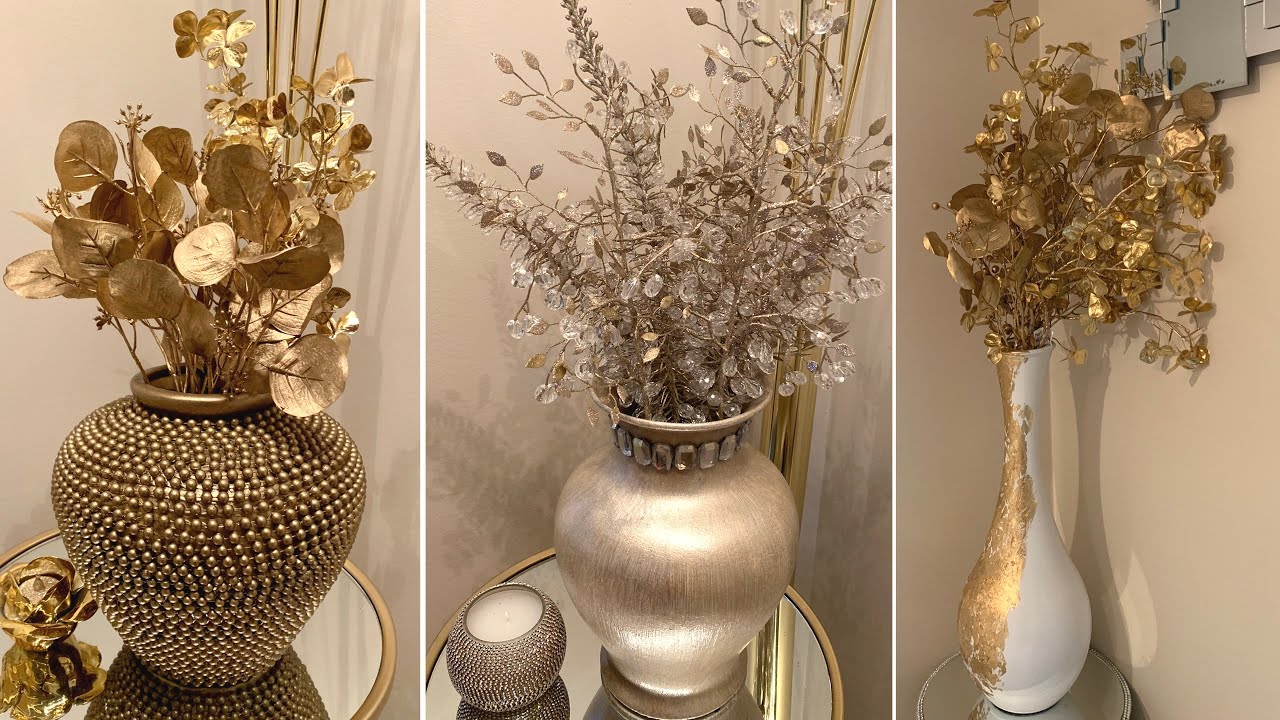 METALLIC GOLD ACCENTS || FALL Decorating Ideas Using THRIFT STORE Items