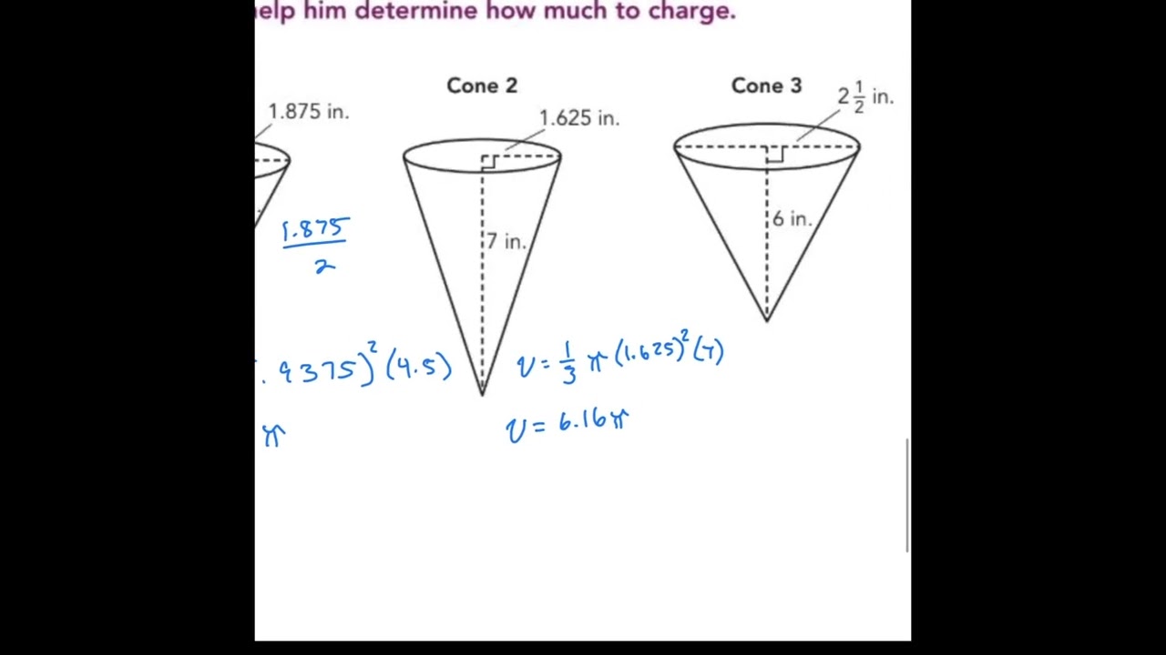8th Math - Unit 5 Topic 2 Part 2 - Day 1 - Volume of Cones