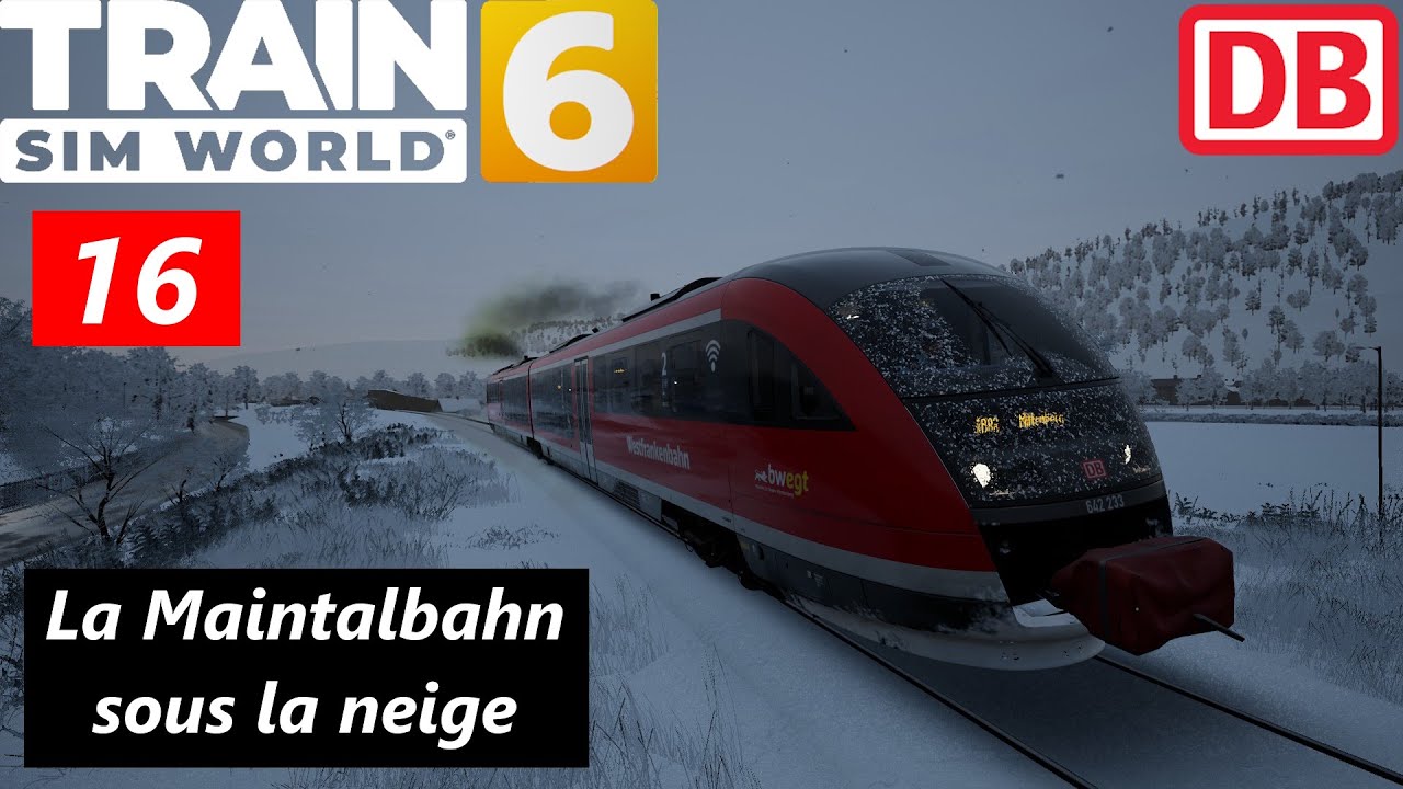 La Maintalbahn sous la neige en BR 642 | [FR] Train Sim World 6 PC Ep. 16
