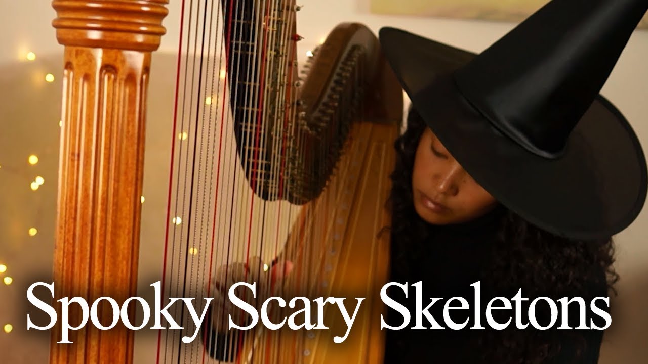 Spooky Scary Skeletons (harp cover)