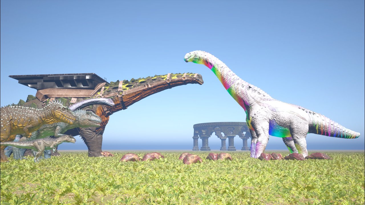 dreadnought SOLO allosaurus, carcha, gigan, bronto, titan - ARK Ascended