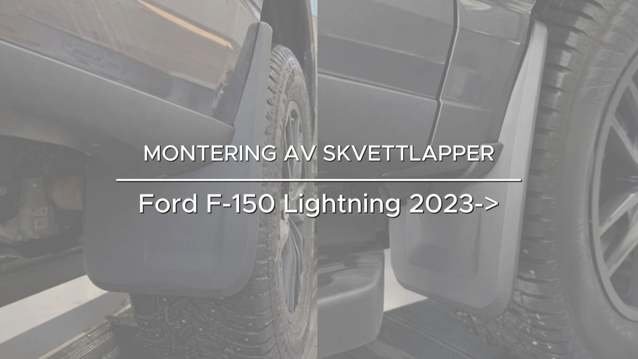 Montering av Skvettlapper | Ford F-150 Lightning 2023-