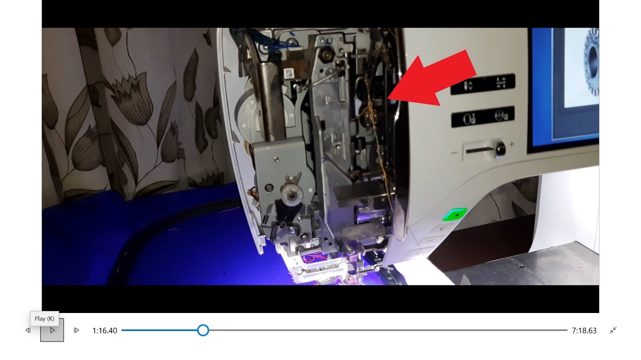 How to fix and clean your Computer Embroidery machine || Bernina Trouble shoot ||
