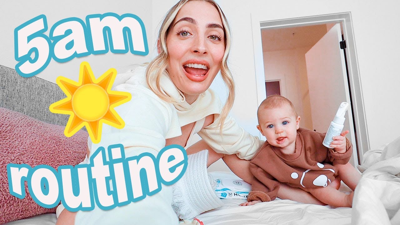 My 5am Morning Routine 👶🏼✨ Mom and 8 Month Old