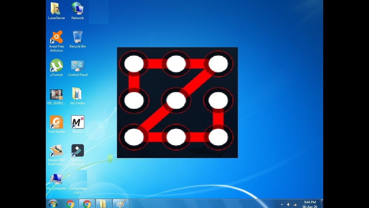 How To Add Pattern Lock On Windows 7 8 10 in Computer - Lunar Computer College
