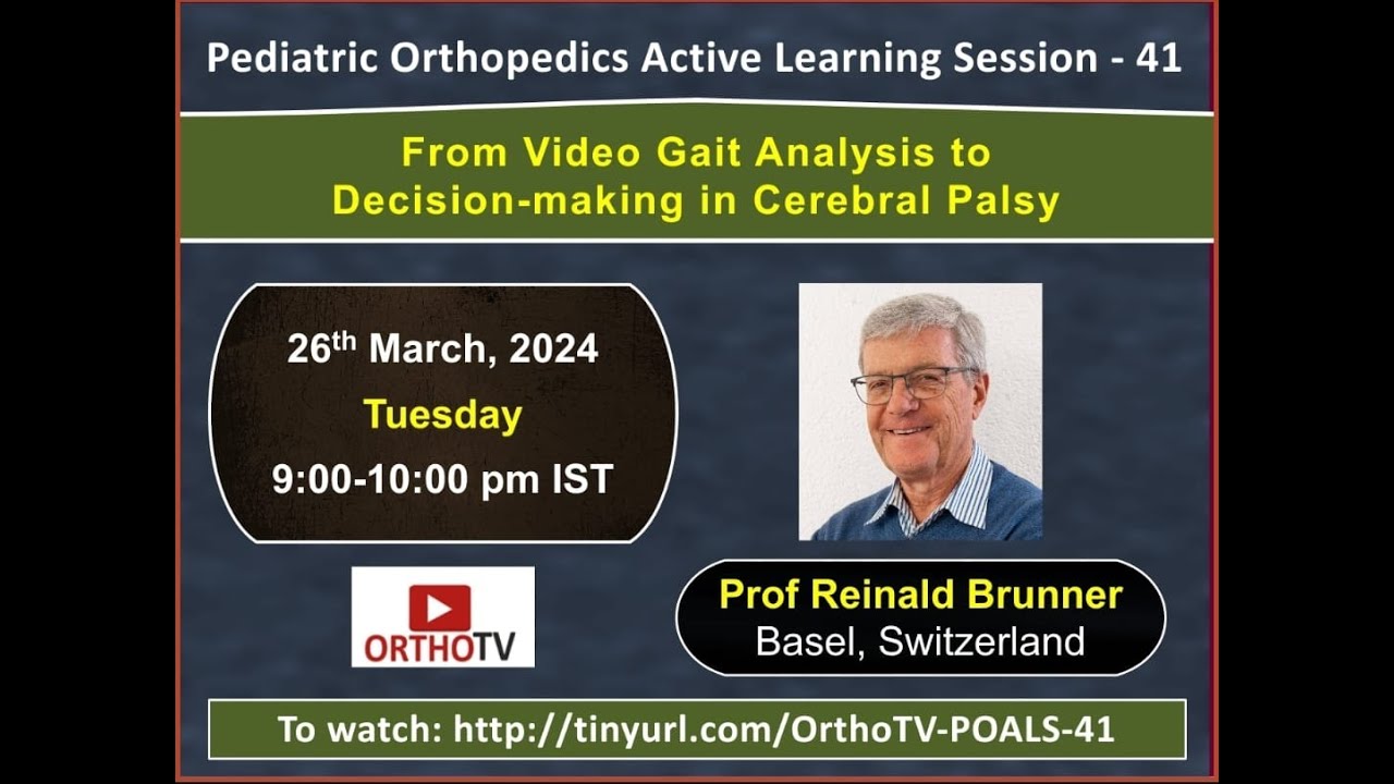 POALS– 41 – From Video Gait Analysis to Decision-making in Cerebral Palsy