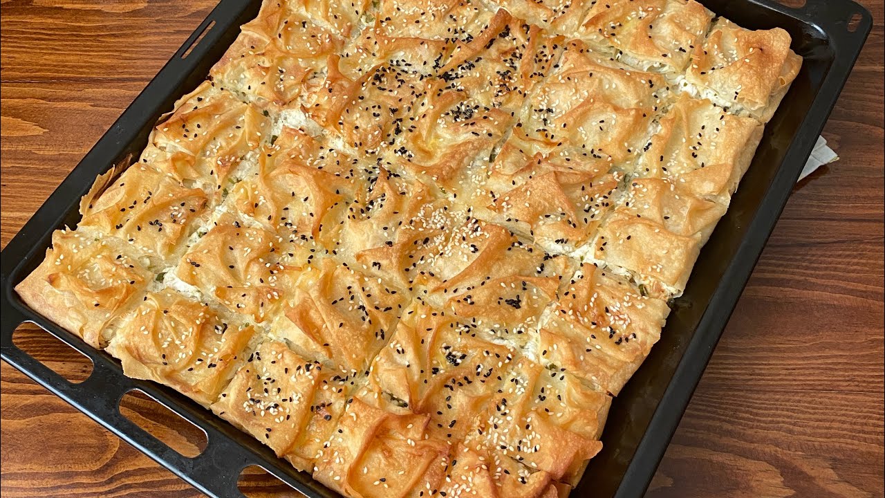 Tepsi Tepsi Yaptığım  En Kolay Tepsi Böreği 🍴 Üstelik Akşamdan Hazırla Sabah Pişir 👌