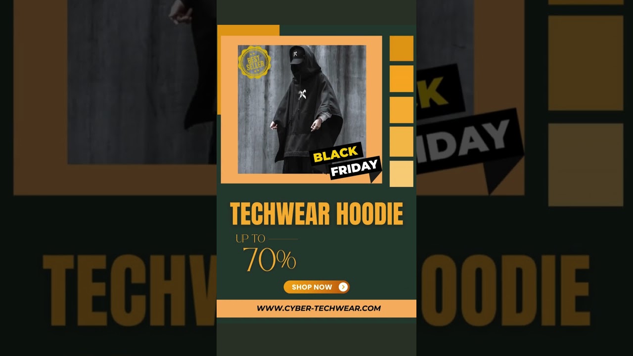 Techwear hoodie #blackfridaysale2024