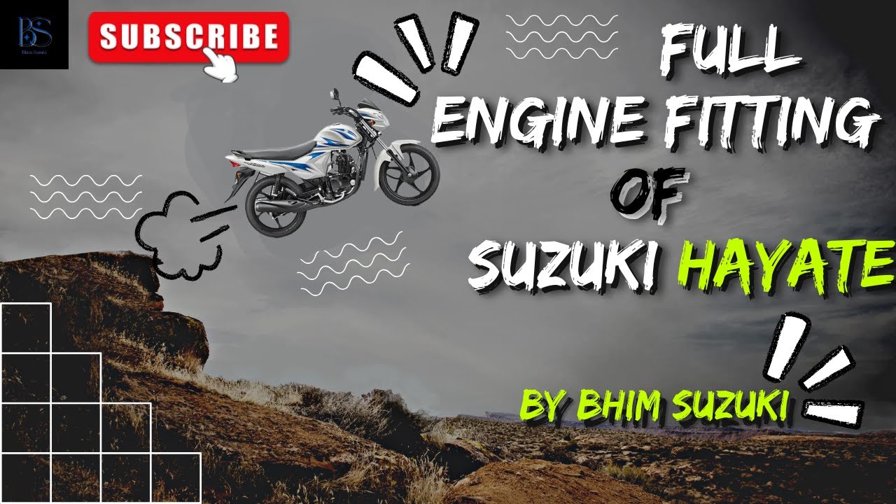 Suzuki Hayate full Engine fitting / How to assemble Suzuki Hayate Engine