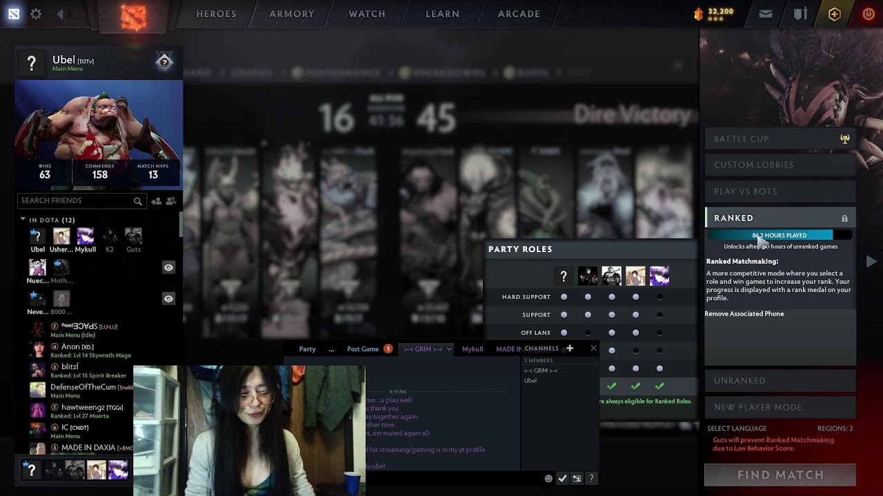 Unranked Match | Dota2 | Live