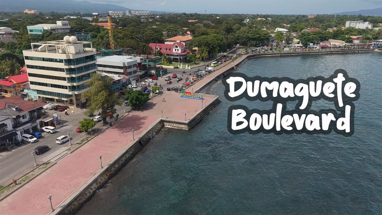 Drone Footage of Dumaguete Boulevard