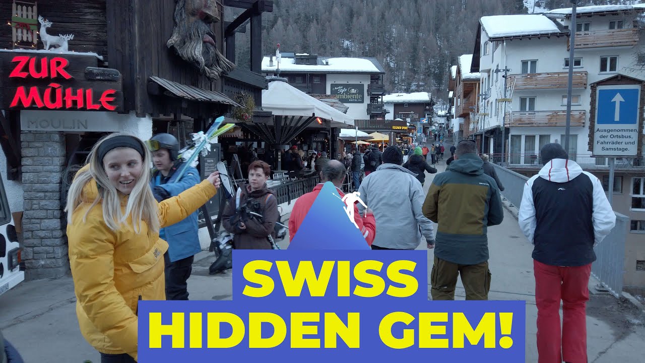 Saas Fee Walking Tour | Explore Saas Fee Ski Resort in 4K (Switzerland) | Ski Resorts walks