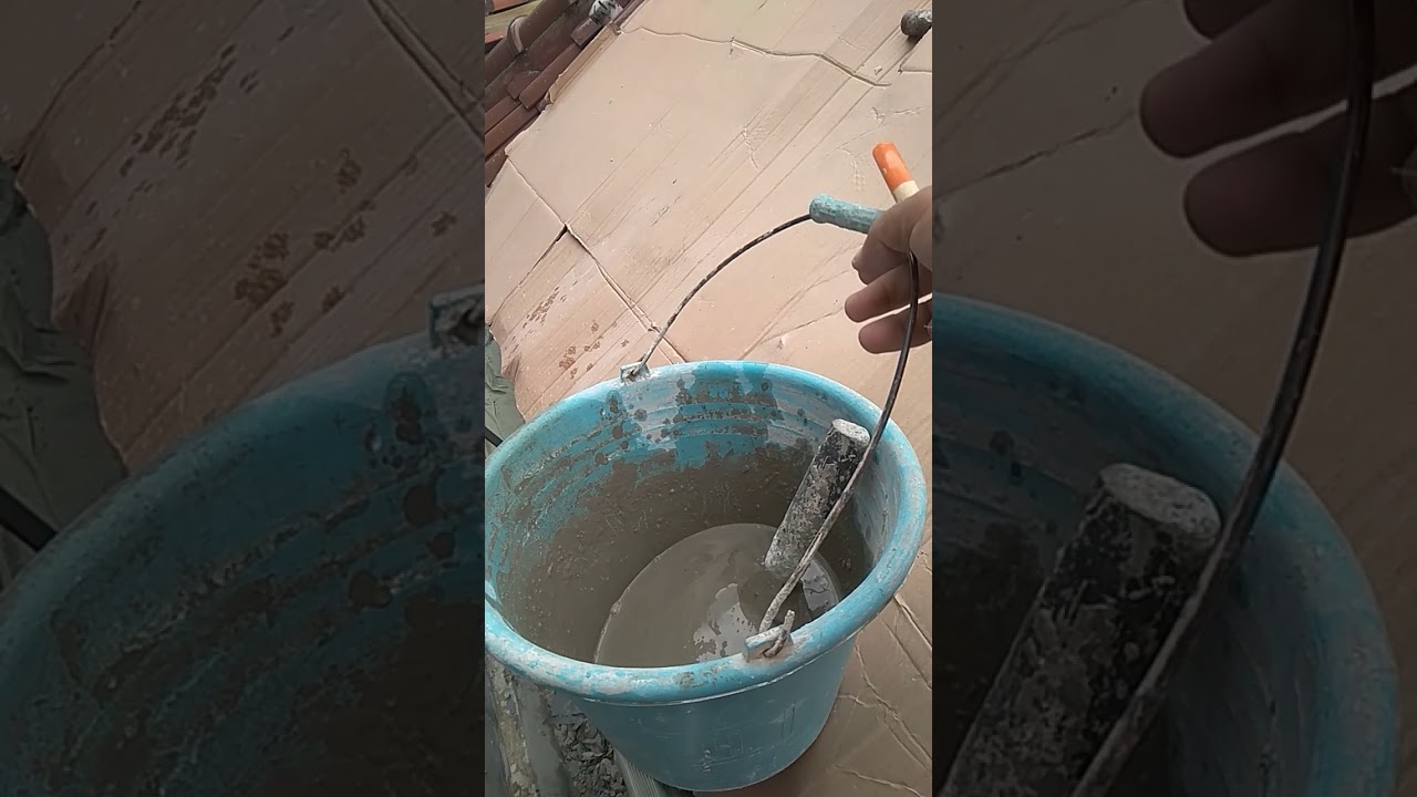 cara mencampur lem beton dengan semen buat merapatkan beton lama dg yg baru/pelesteran #bangunan