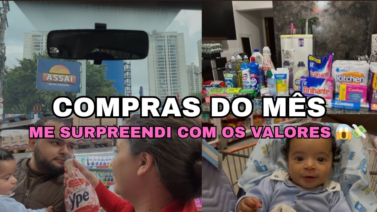 COMPRAS DO MÊS NO ASSAÍ ATACADISTA/ PREÇOS DE NOVEMBRO/ ECONOMIZEI BASTANTE 😱💸