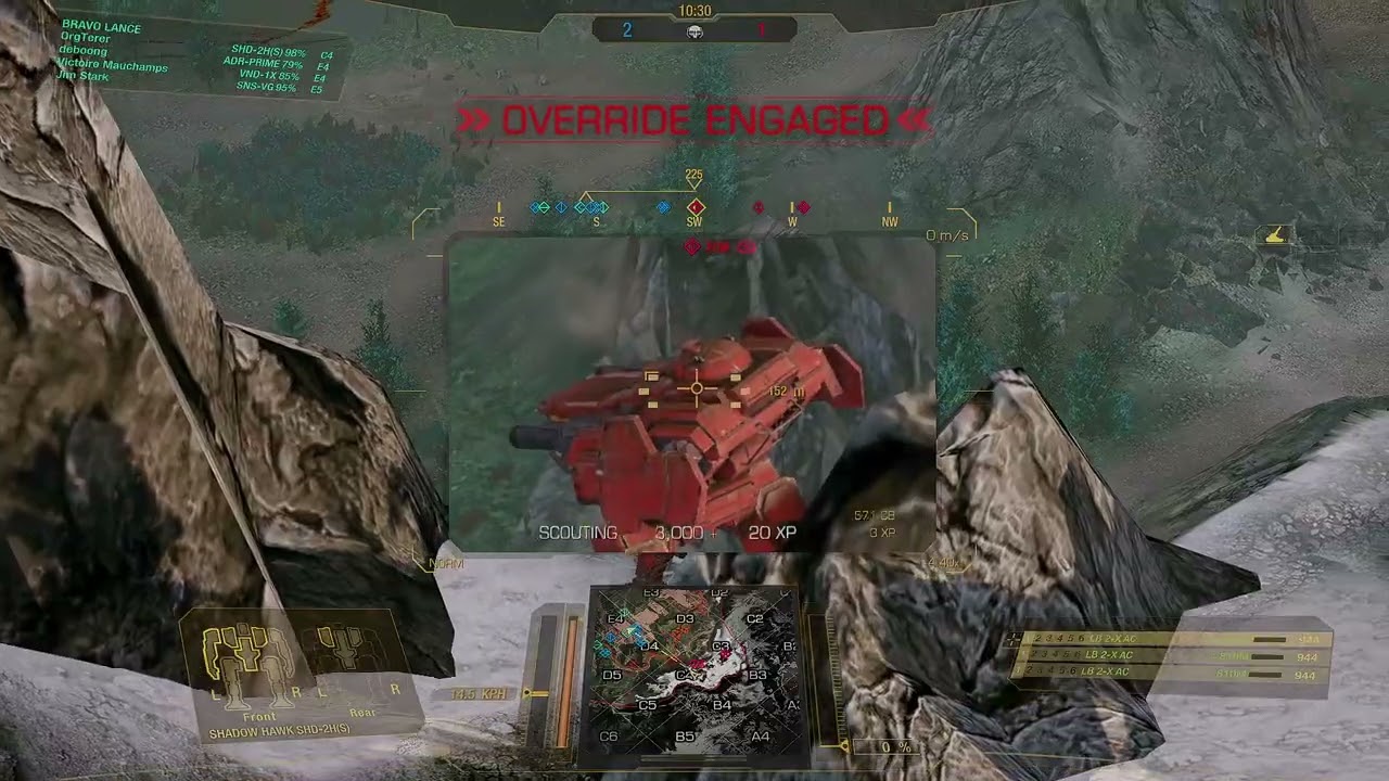 LBX-Slapping Enemy Hill Campers - Shadow Hawk SHD-2H(S) - MechWarrior Online