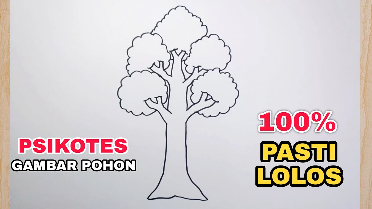 Gambar pohon psikotes yang benar - Psikotes gambar pohon