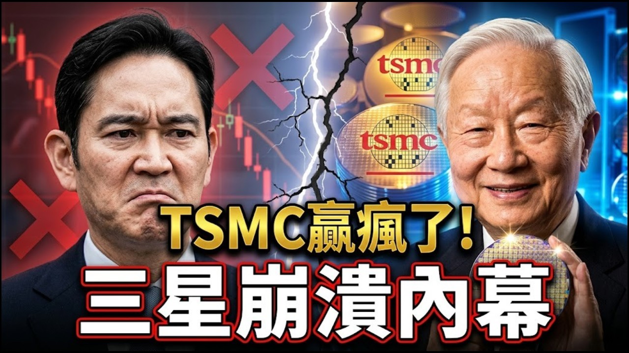 護國神山台積電贏瘋了！三星技術翻車、人才外洩，韓國半導體徹底輸光？