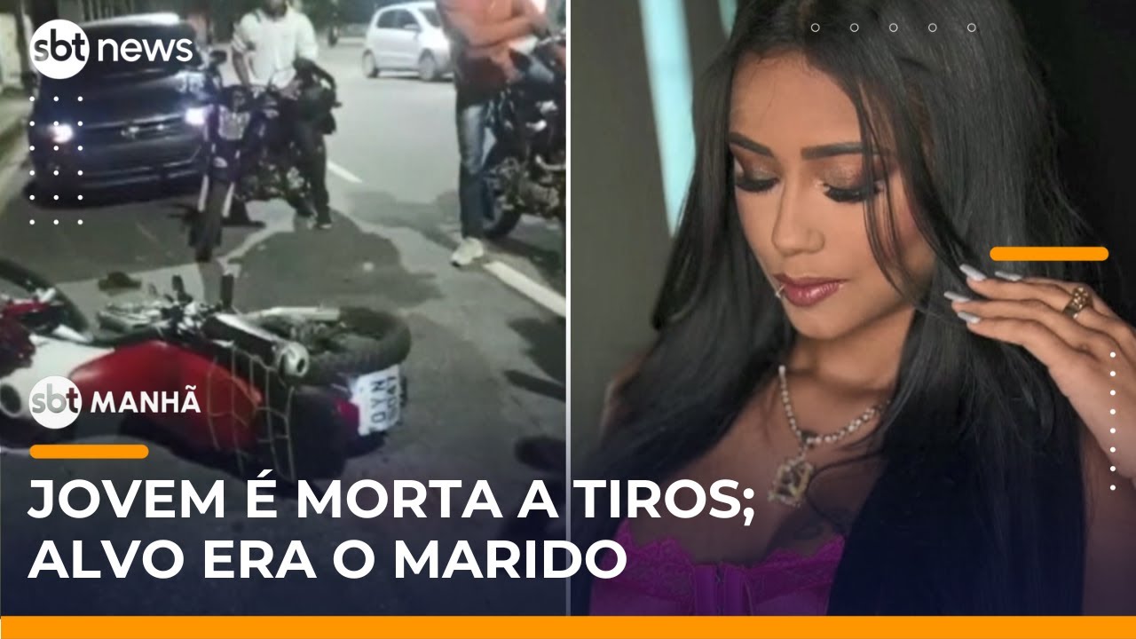 Jovem é morta por engano na garupa de moto; alvo seria o marido | #SBTManhã