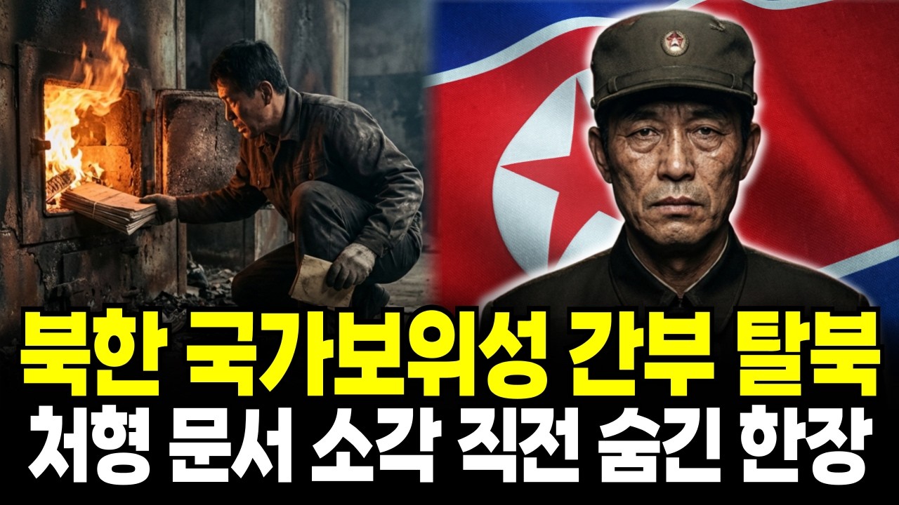 북한 보위부 간부 탈북, 처형 문서 불태우기 직전 내가 숨긴 단 한 장
