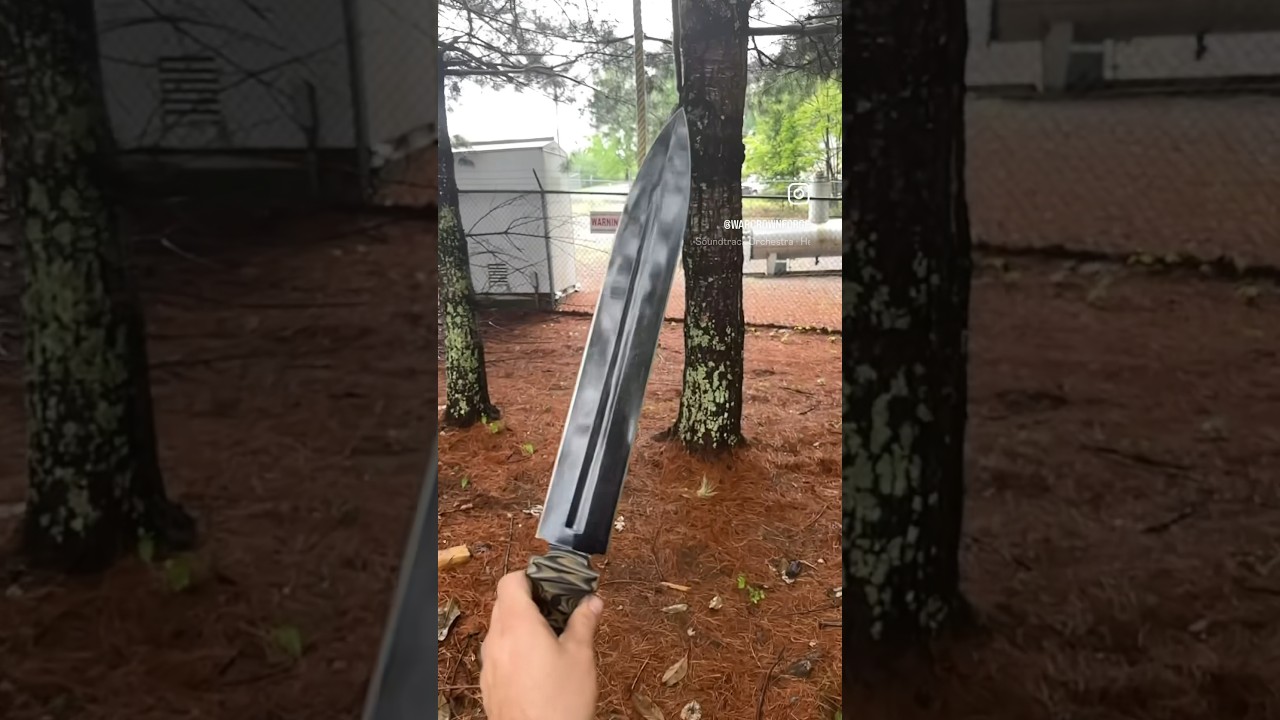 Modern tactical gladius, cut test #rome #gladius #roman #sharp #sword