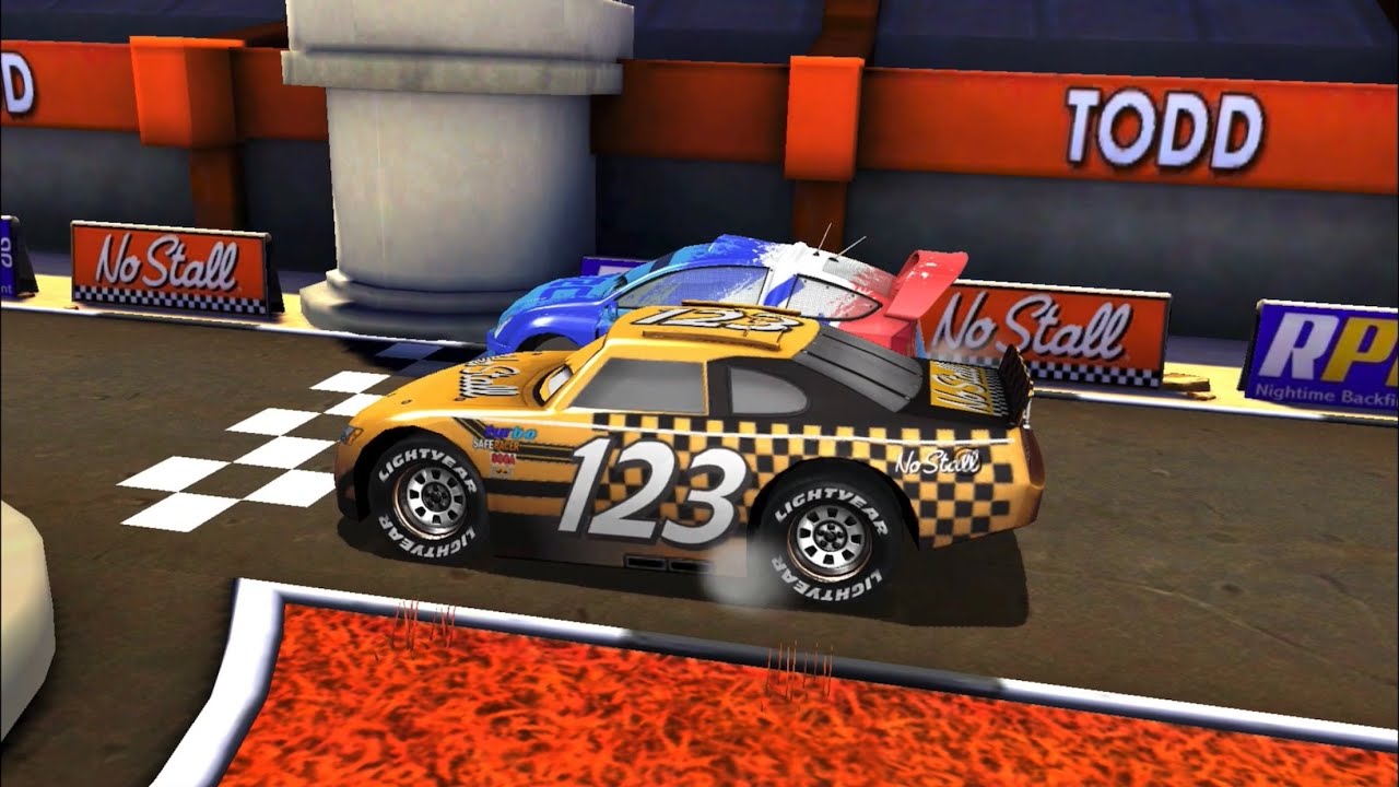 Cars: Fast As Lightning All Race Track in Single Character - Todd Marcus Golden Champion *LongVideo*