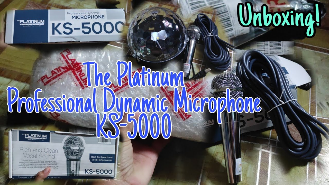 РАСПАКОВКА || ПЛАТИНОВЫЙ || ПРОФЕССИОНАЛЬНЫЙ ДИНАМИЧЕСКИЙ МИКРОФОН KS-5000