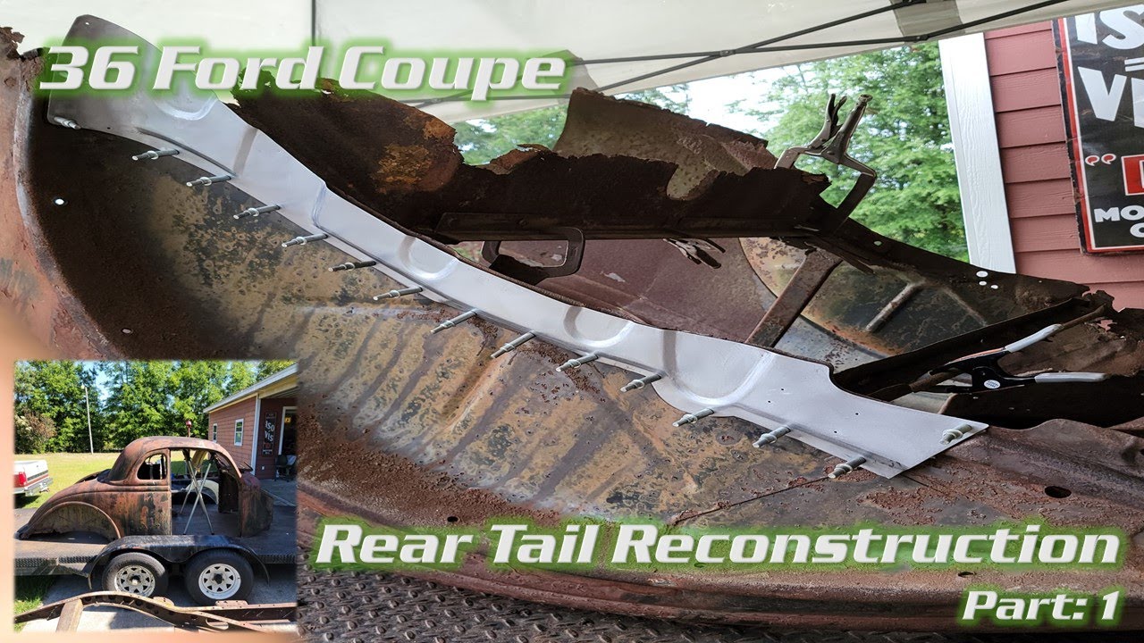 36 Ford Coupe Rear Tail Reconstruction pt1