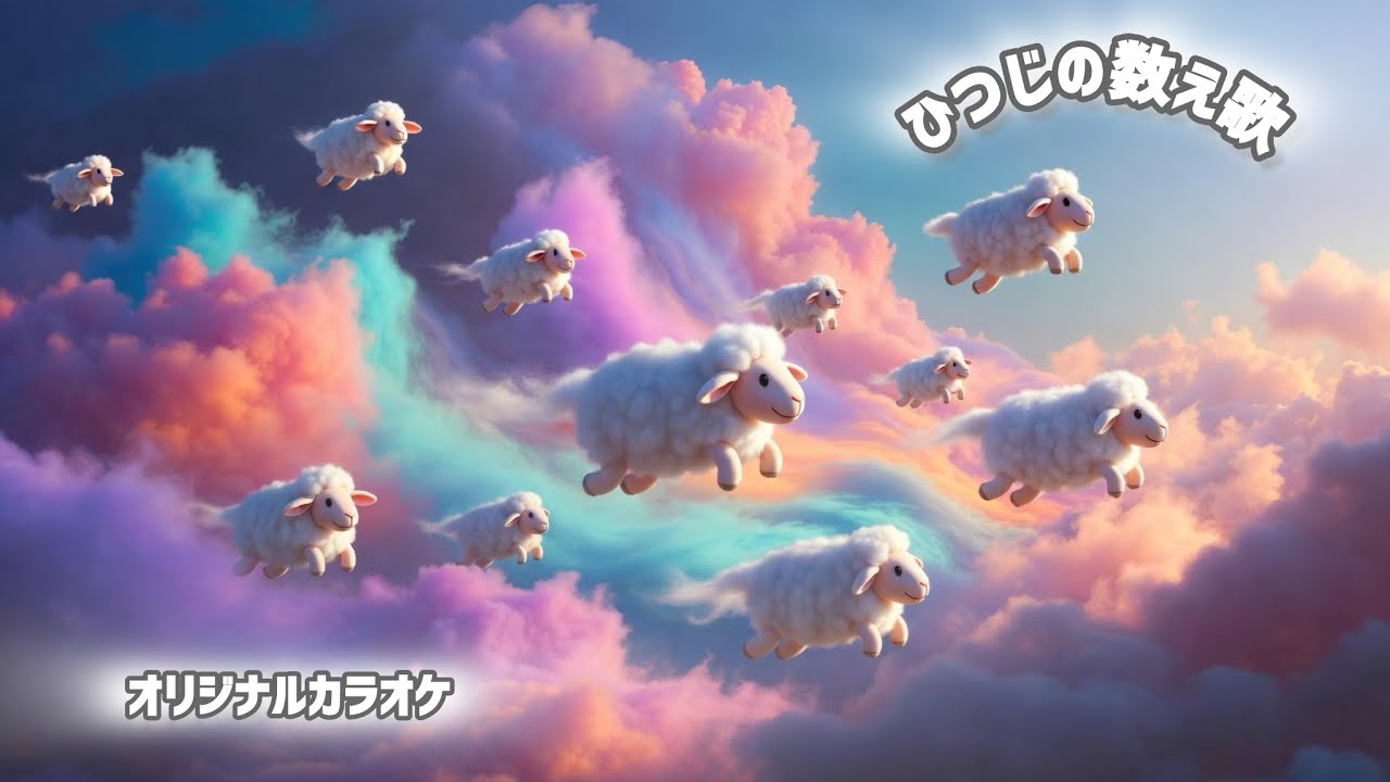 【カラオケ】ひつじの数え歌【コーラス入り】