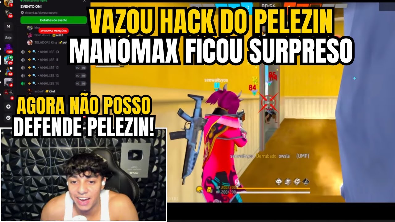 VAZOU HACK DO PELEZIN NO APOSTADO MANOMAX FICOU EM CHOQUE PLAYER PEDIU TELA!!!
