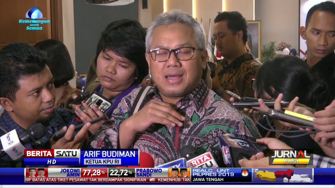 Jika Tak Ada Sengketa, KPU Umumkan Hasil Pemilu 2019 pada 25 Mei