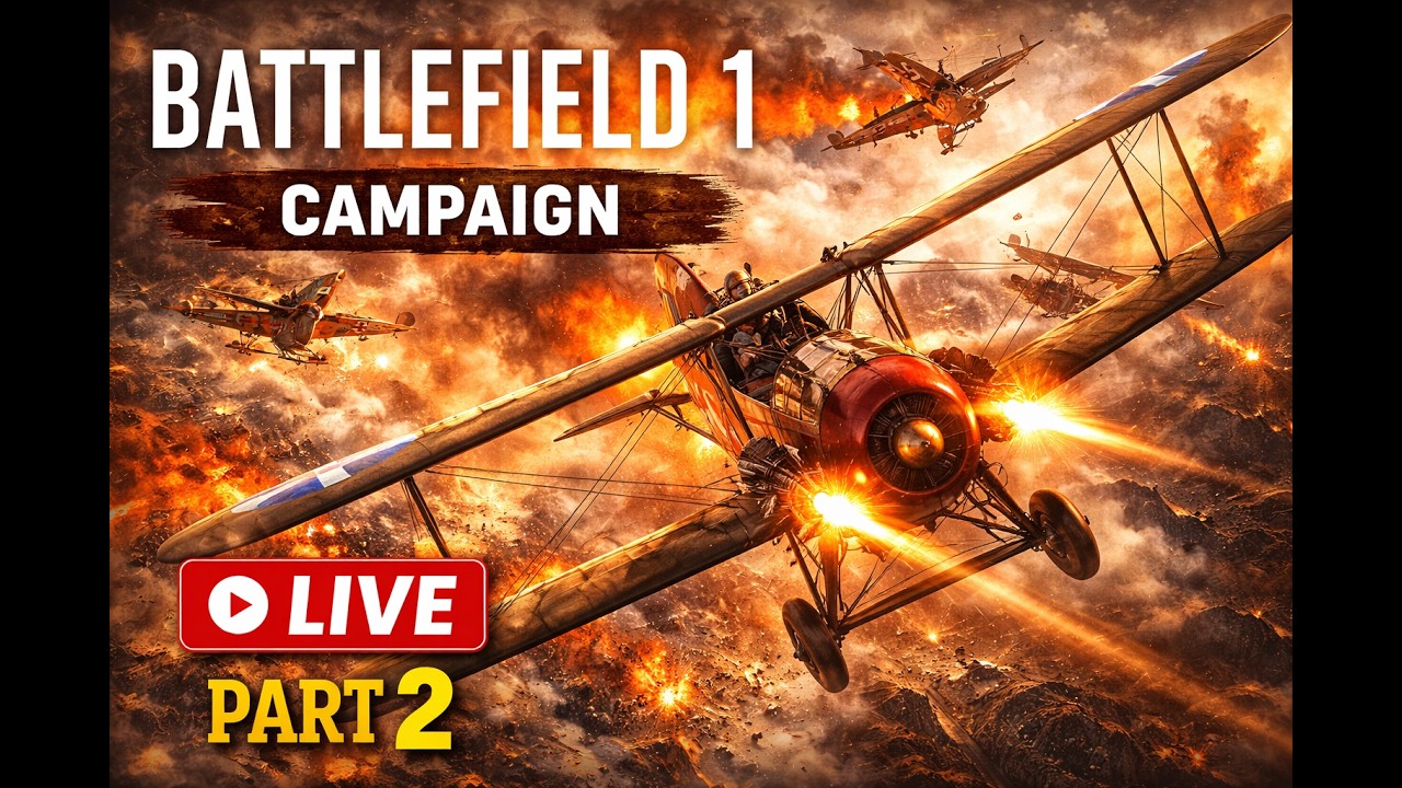 BATTLEFIELD 1 MALAYALAM LIVE  Campaign FULL GAME PART 2