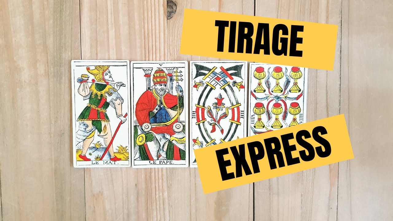 🎓 Apprendre le Tarot 🎓 Tirage express à 4 cartes [TAROT DE MARSEILLE]🃏