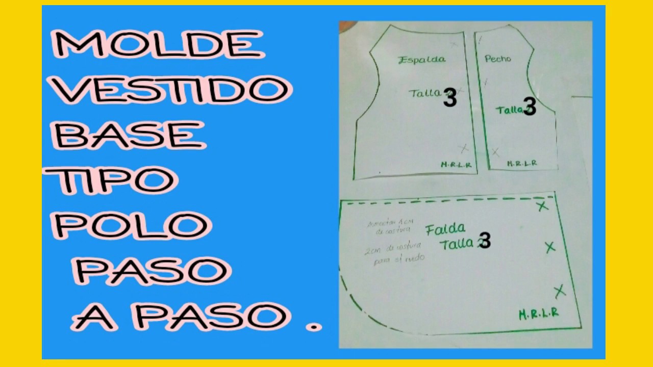 MOLDE BÁSICO DE VESTIDO  PARA PERRITA Y GATITA  PASO A PASO
