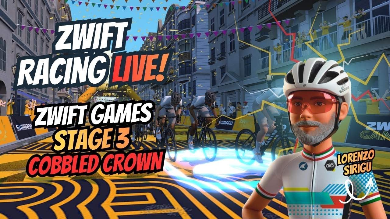 Zwift Games Stage 3 | Cobbled Crown | Brutal Cobblestone Battle
