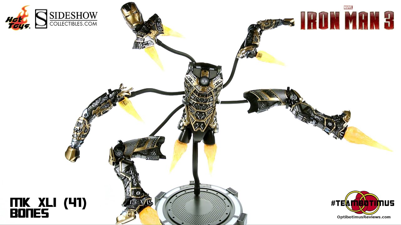 Видеообзор Hot Toys Iron Man 3: Mark XLI (41) Bones